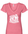 Hot pink v neck