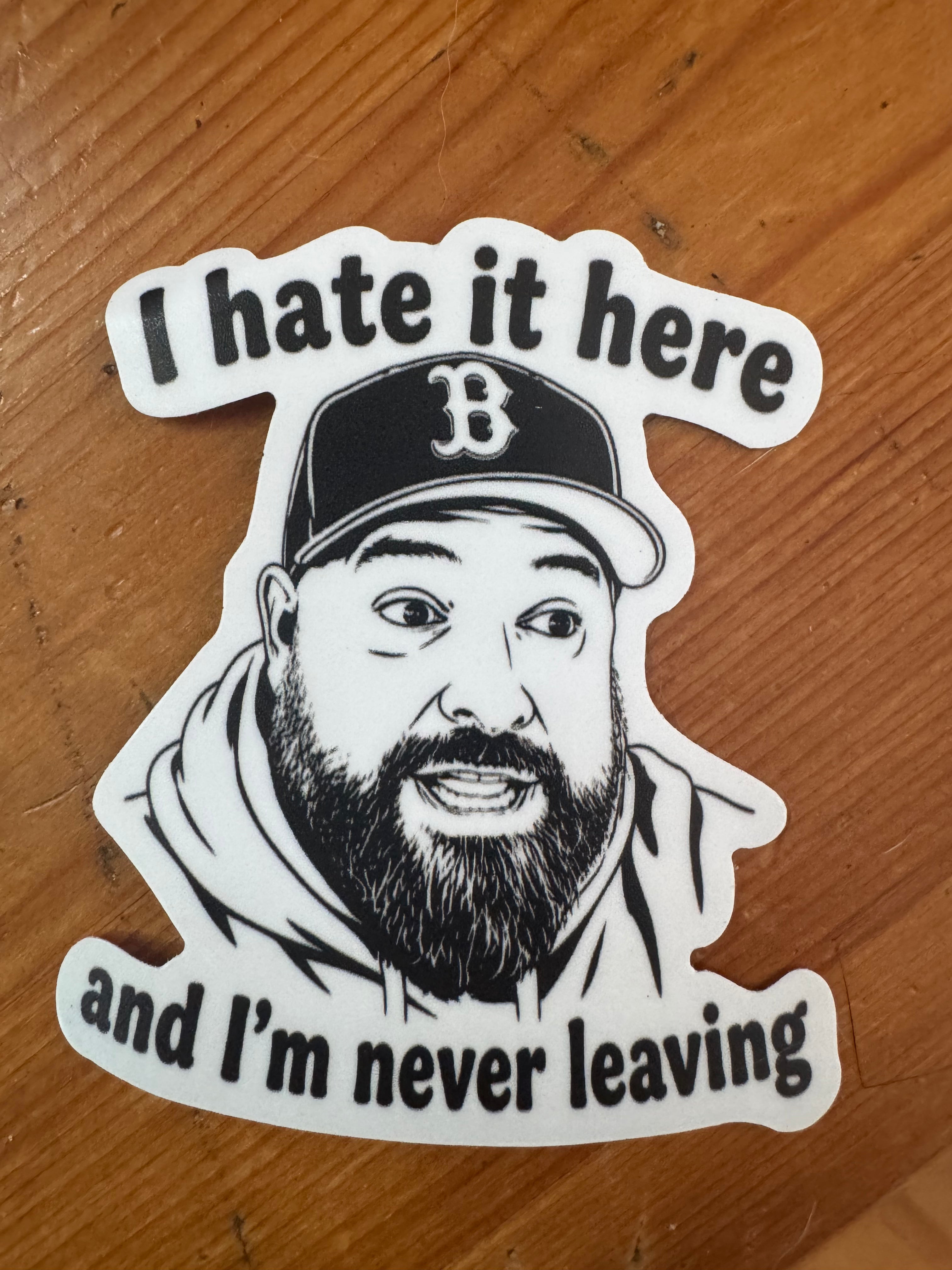 Jsilly yelling and jsilly finger and ice coffee hate it here stickers